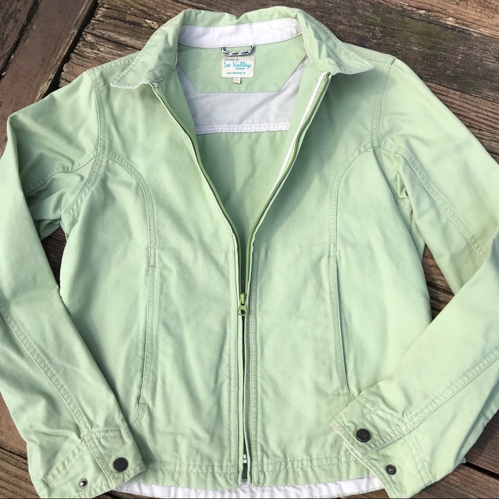 From Ireland: Celery Green Cotton Canvas Jacket